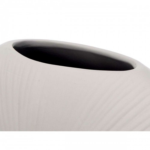 Vase Grey Ceramic 29 x 26 x 11 cm (4 Units) Circular image 2