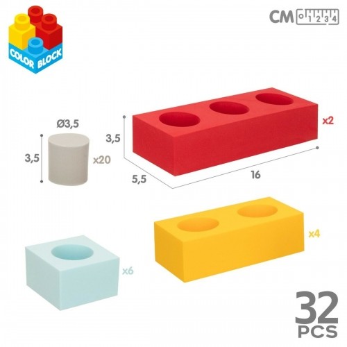 Klucīši Būvēšanai Color Block 32 Daudzums EVA (4 gb.) image 2
