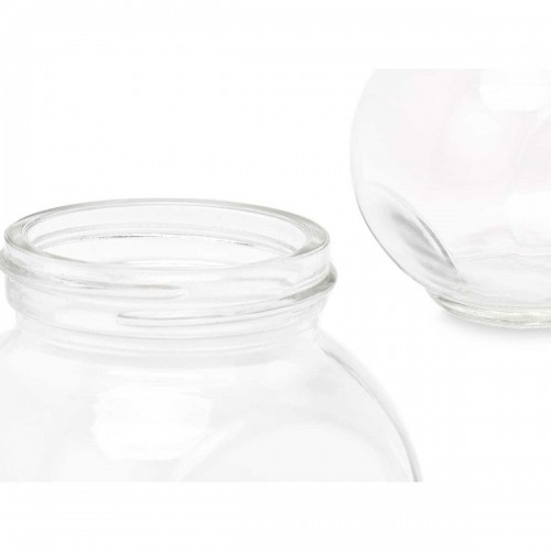 Biscuit jar Transparent Glass 180 ml (48 Units) With lid Adjustable image 2