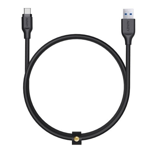 AUKEY CB-AC1 USB cable 1.2 m USB 3.2 Gen 1 (3.1 Gen 1) USB A USB C Black image 2