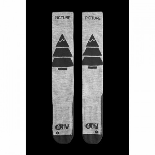 Sports Socks Picture  Wooling Ski Black/Grey Dark grey image 2