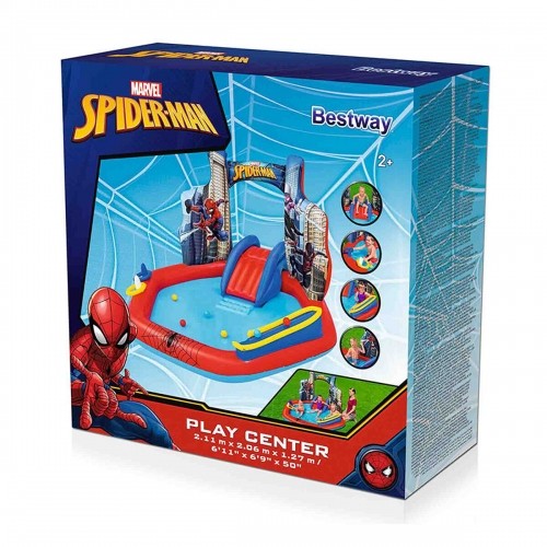 Children's pool Bestway Spiderman 211 x 206 x 127 cm Playground image 2