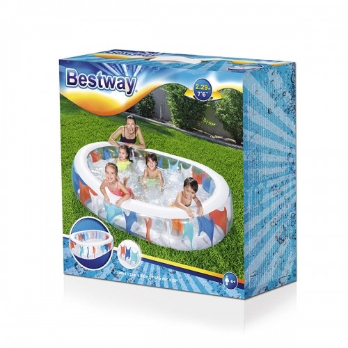 Inflatable pool Bestway Multicolour 229 x 152 x 51 cm image 2