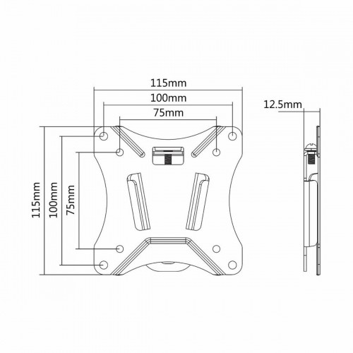 Подставка для ТВ Neomounts NM-W25BLACK 10" 30" 25 kg image 2