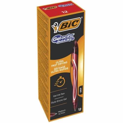 Gela pildspalva Bic Gel-ocity Quick Dry Zils 0,3 mm (12 gb.) image 2