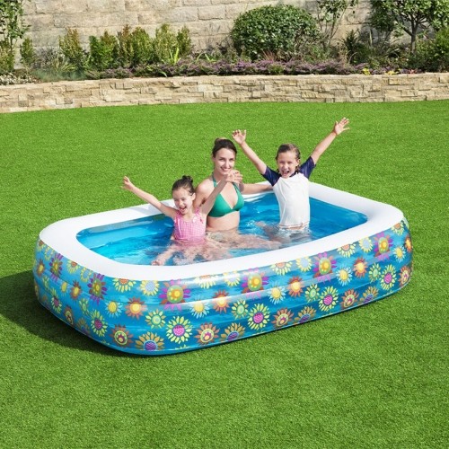 Inflatable Paddling Pool for Children Bestway Multicolour 229 x 152 x 56 cm Floral image 2