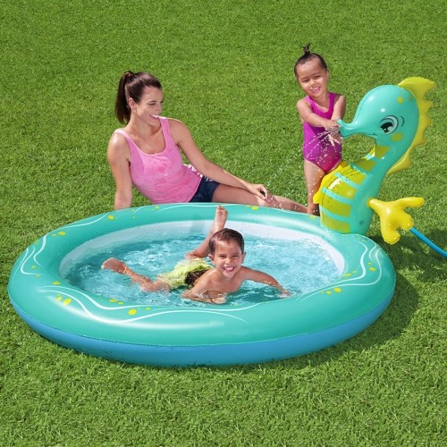 Inflatable Paddling Pool for Children Bestway Sea Horse 188 x 160 x 86 cm image 2
