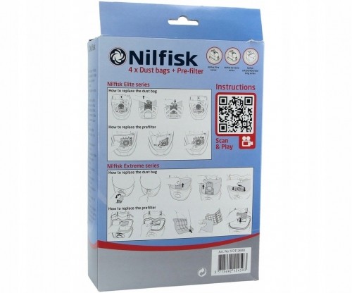 Nilfisk Elite hoover bags 107412688 4 pcs. image 2