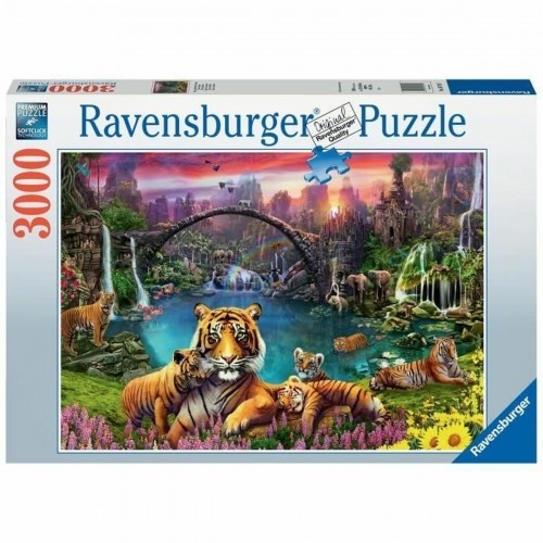 Puzle un domino komplekts Ravensburger Tigers in the lagoon 3000 Daudzums image 2