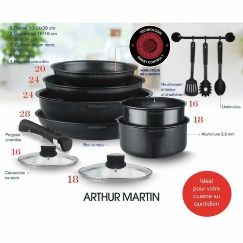 Cookware Arthur Martin AM268B 12 Pieces image 2