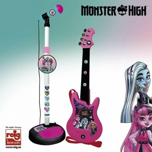 Spēļu Ģitāra Mazuļiem Monster High Karaoke Mikrofonu image 2
