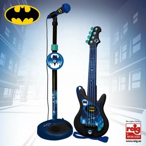 Spēļu Ģitāra Mazuļiem Batman Karaoke Mikrofonu image 2