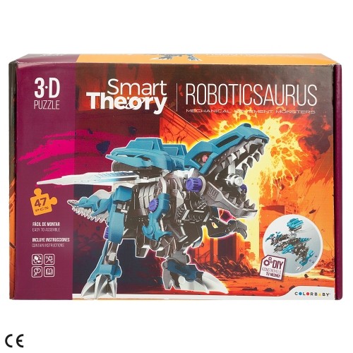 Smart Theory Конструктор Ходячий робот-динозавр 47 штук Тиранозавр 3+ CB47413 image 2