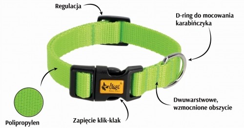 DINGO Energy green - dog collar - 20-28 cm image 2