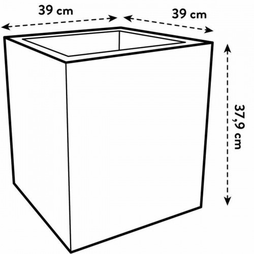 Pušķi Elho Balts Ø 39 cm Plastmasa Kvadrāta Moderns image 2