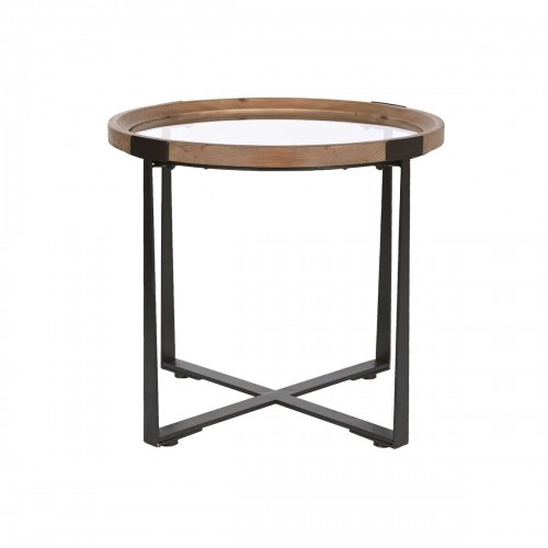 Набор из двух столиков Home ESPRIT Коричневый Чёрный Железо Ель 66 x 66 x 60 cm image 2