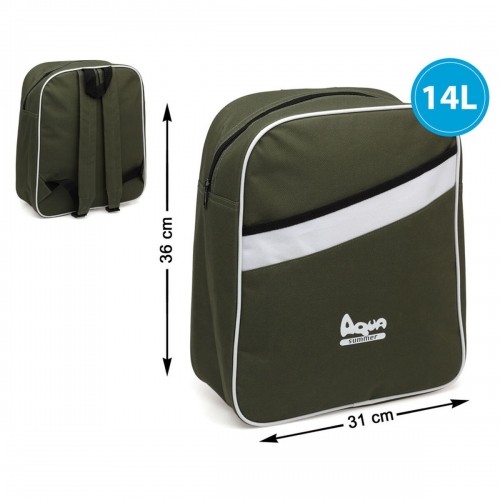 Cooler Backpack Green 31 x 13 x 36 cm image 2