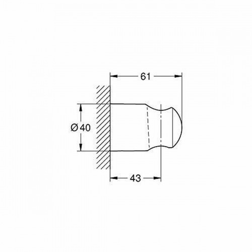 Shower Support Grohe 27958000 Metal image 2