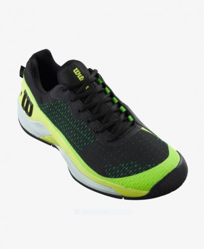 WILSON TENISA APAVI VĪRIEŠU RUSH PRO  EXTRA DUTY Black/Safety Yellow/Green Gecko image 2