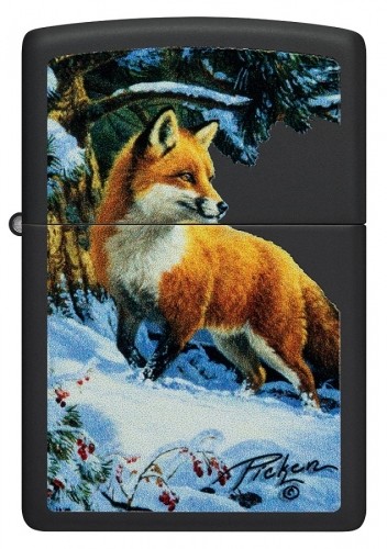 Zippo Lighter 48596 Linda Picken Fox in Snow image 2