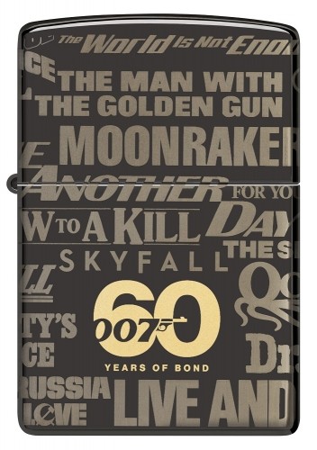 Zippo Lighter 48576 James Bond 60th Anniversary Collectible image 2