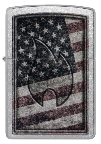 Zippo Lighter 48180 Americana Flame Design image 2