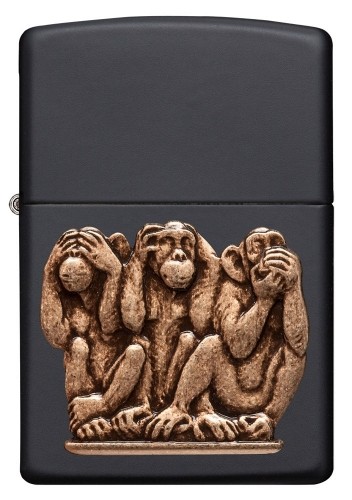 Zippo Lighter 29409 Three Monkeys image 2