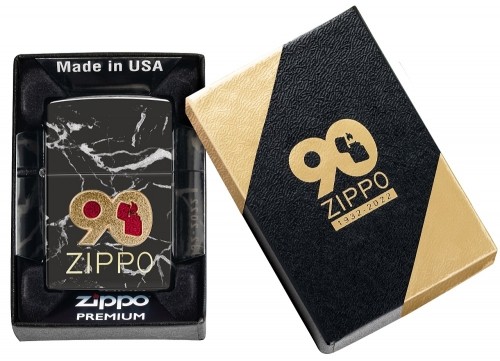 Zippo Lighter 49864 90th Anniversary Special Commemorative Packaging image 2