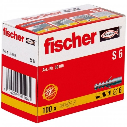 Шипы Fischer S6 50106 расширение 100 Предметы 6 x 40 mm image 2
