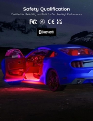 LED Josla Govee Smart Car LED Strip Lights image 2