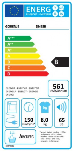 Gorenje DNE8B Сушильная машина image 2