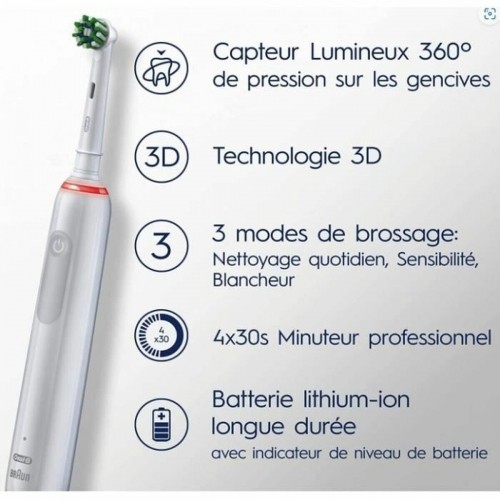 Электрическая зубная щетка Oral-B PRO 3 3000 image 2