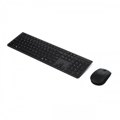 Клавиатура и беспроводная мышь Lenovo SLIM COMBO II ES MC00011728 Чёрный Испанская Qwerty image 2