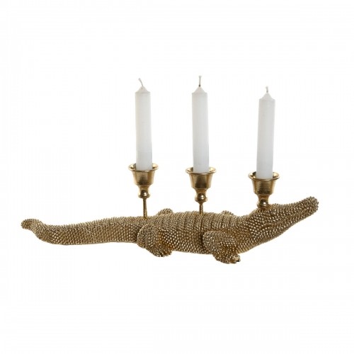 Decorative Figure Home ESPRIT Golden Candle Holder 42,5 x 12,5 x 11,5 cm image 2