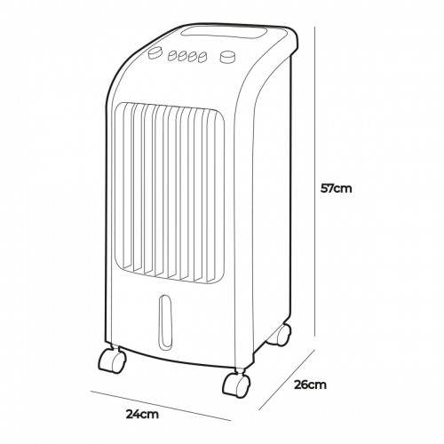 Portable Air Cooler EDM 33516 80 W 3,6 L image 2