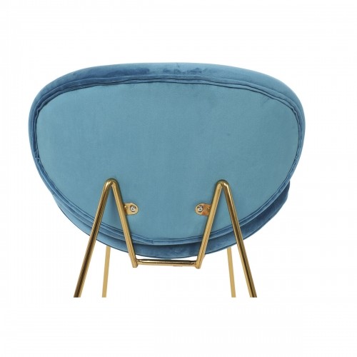 ēdamistabas krēsls Home ESPRIT Zils Bronza 63 x 57 x 73 cm image 2