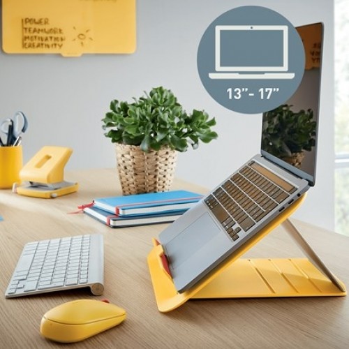 Leitz Ergo Cosy Laptop stand Yellow 43.2 cm (17") image 2