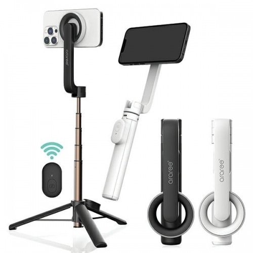 Araree Selfie Stick Bluetooth Magfie Pod czarny|black MagSafe Tripod AR60-01727A image 2