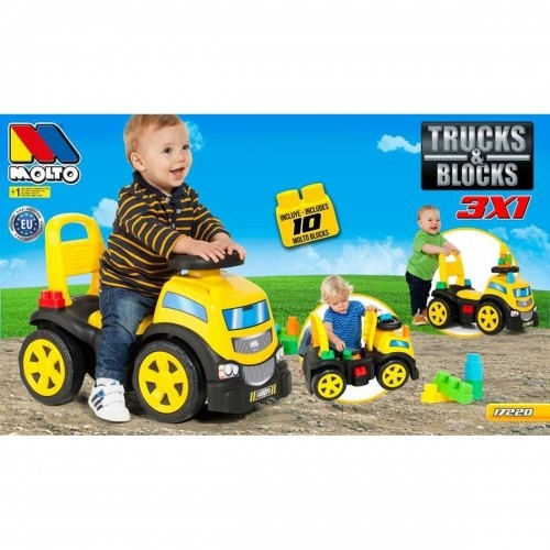 Tricycle Moltó Trucks and blocks 89 cm image 2