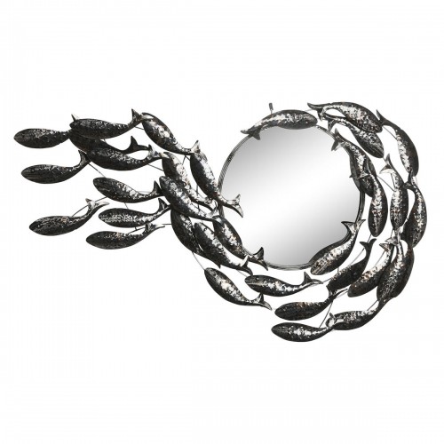 Настенное зеркало Home ESPRIT Серебристый Металл Рыбы 70 x 10 x 110 cm image 2