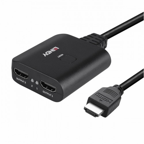 HDMI to 2x HDMI Adapter LINDY 38356 Black image 2