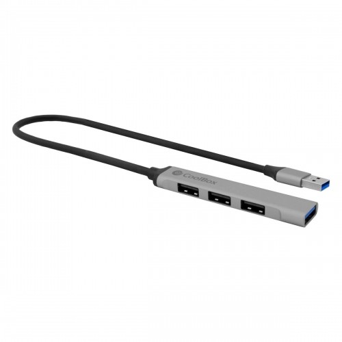 USB-разветвитель CoolBox COO-HUB195 Серый Серебристый image 2