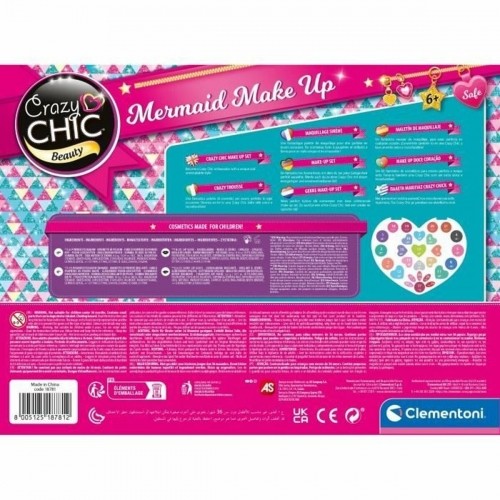 Children's Make-up Set Clementoni Crazy Chic Beauty Mermaid Make up image 2