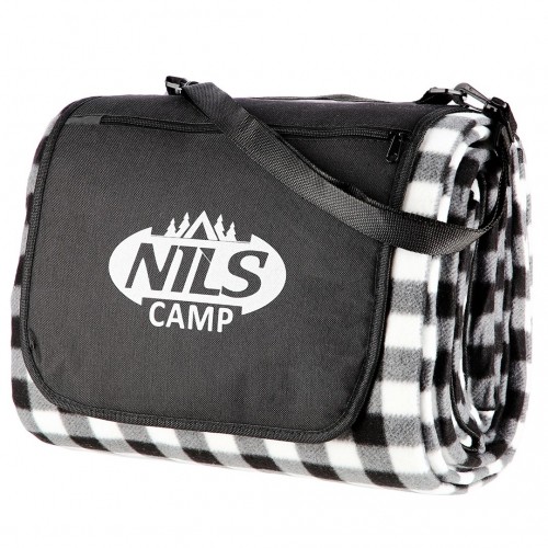 Nils Extreme NILS CAMP picnic blanket NC2310 black and white 300 x 200 cm image 2