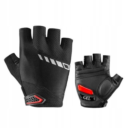 Rockbros S143-BK M cycling gloves with gel inserts - black image 2