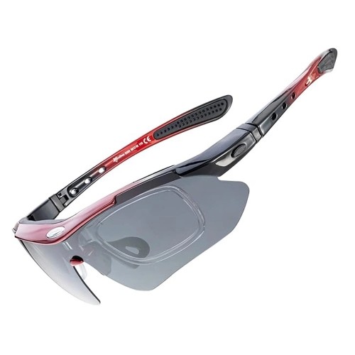 Rockbros 10141 photochromic UV400 cycling glasses - red image 2