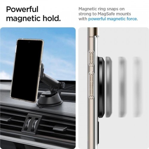 Spigen OneTap Ring Magnetic case with MagSafe - black image 2