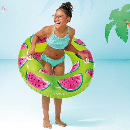 Inflatable Floating Doughnut Intex Tropical Fruits Ø 107 cm (12 Units) image 2