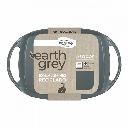 Гусятница San Ignacio Earth Grey SG-6755 Серый Кованый алюминий 36,9 x 24,6 cm С ручками image 2