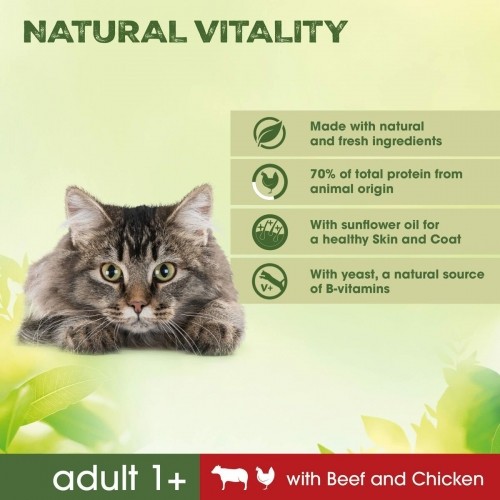 Cat food Perfect Fit Natural Vitality Beef 2,4 kg Adults Chicken image 2